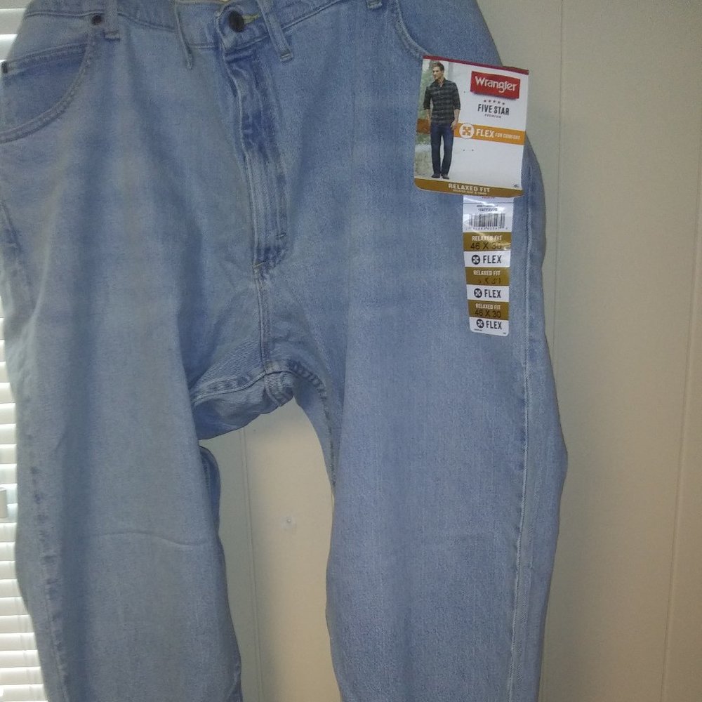 Men's Wrangler 5 Star Premium Relaxed Fit Jeans
